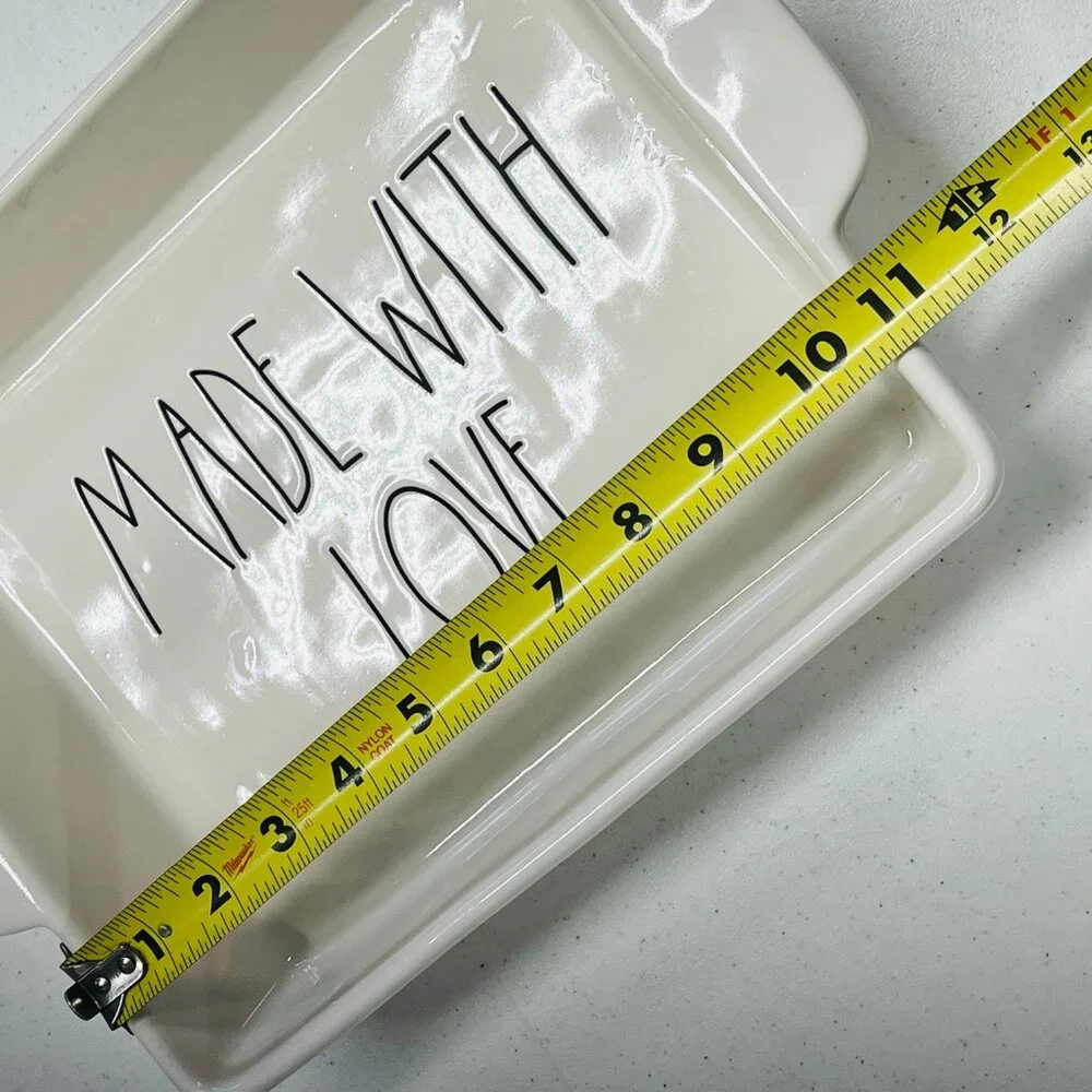 Rae Dunn MADE WITH LOVE Baking Pan Dish - Picture 3 of 5